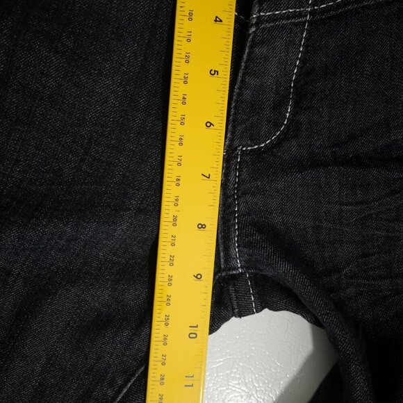 Candy Couture Ladies Size 9 Dark Wash Straight Legs Blue Jeans - Picture 12 of 14